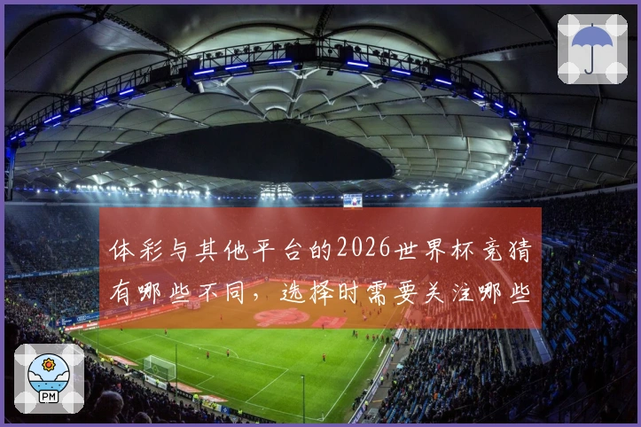 体彩与其他平台的2026世界杯竞猜有哪些不同，选择时需要关注哪些赔率细节？