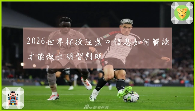 2026世界杯投注盘口信息如何解读才能做出明智判断