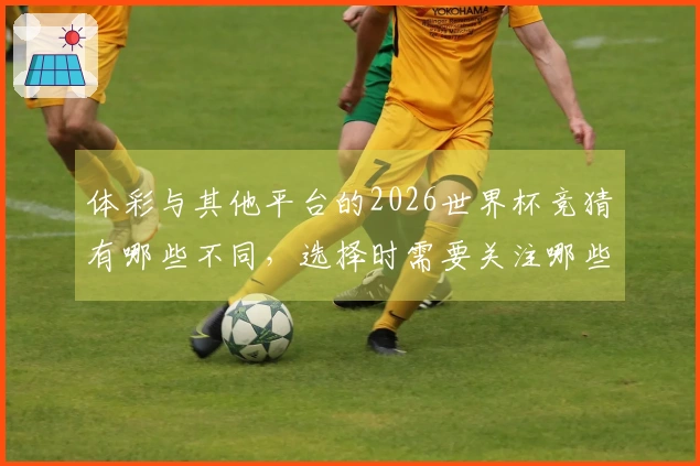 体彩与其他平台的2026世界杯竞猜有哪些不同，选择时需要关注哪些赔率细节？